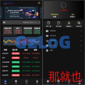 新版UI海外外汇微盘系统/多语言微交易/前端uniapp
