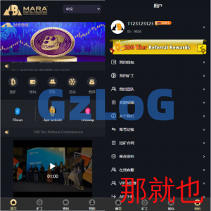 海外多语言矿机系统/区块链云矿机/云算力矿机/多级分销